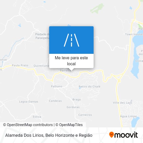 Alameda Dos Lírios mapa