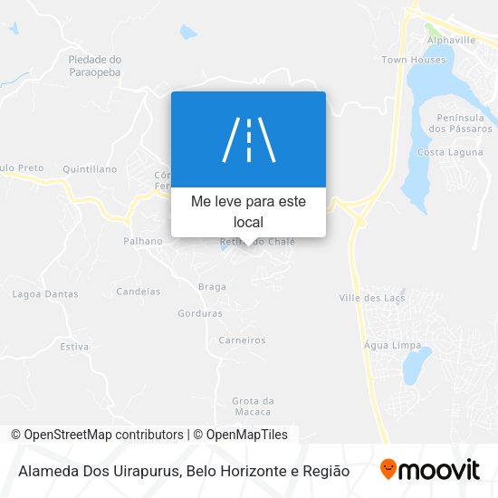 Alameda Dos Uirapurus mapa