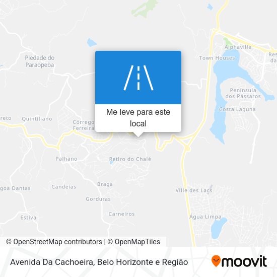 Avenida Da Cachoeira mapa