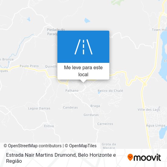 Estrada Nair Martins Drumond mapa