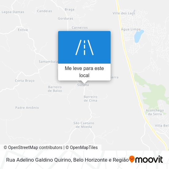Rua Adelino Galdino Quirino mapa