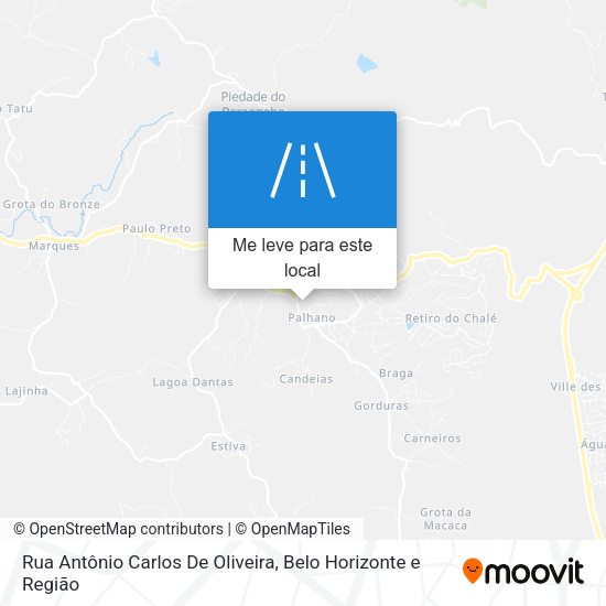 Rua Antônio Carlos De Oliveira mapa