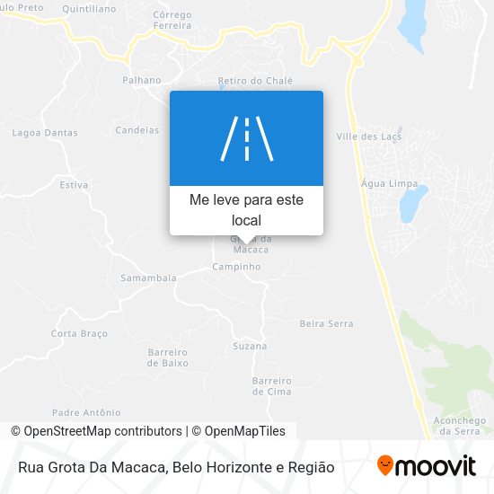 Rua Grota Da Macaca mapa