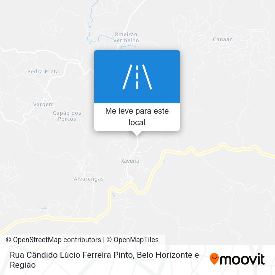 Rua Cândido Lúcio Ferreira Pinto mapa
