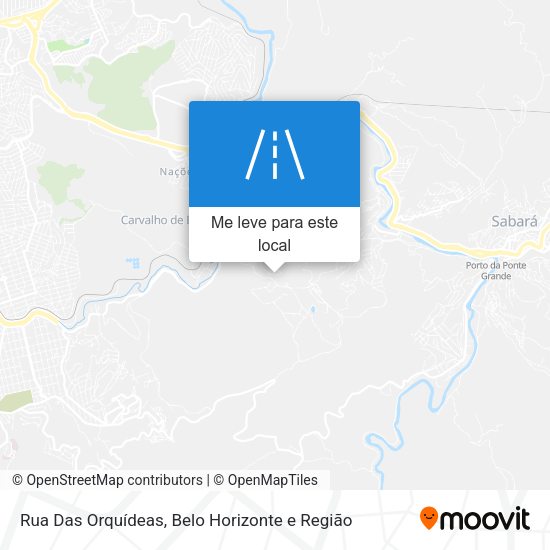 Rua Das Orquídeas mapa