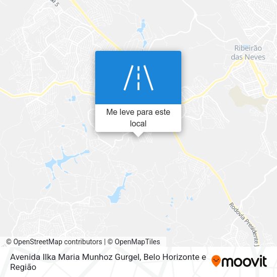 Avenida Ilka Maria Munhoz Gurgel mapa