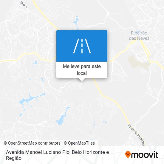 Avenida Manoel Luciano Pio mapa