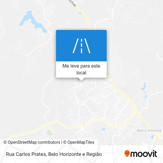 Rua Carlos Prates mapa