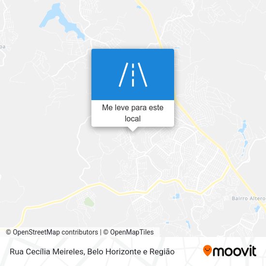Rua Cecília Meireles mapa