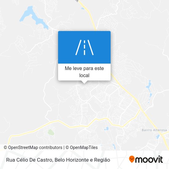 Rua Célio De Castro mapa