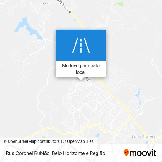 Rua Coronel Rubião mapa