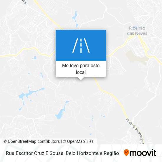 Rua Escritor Cruz E Sousa mapa