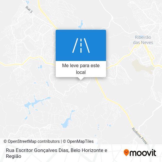 Rua Escritor Gonçalves Dias mapa