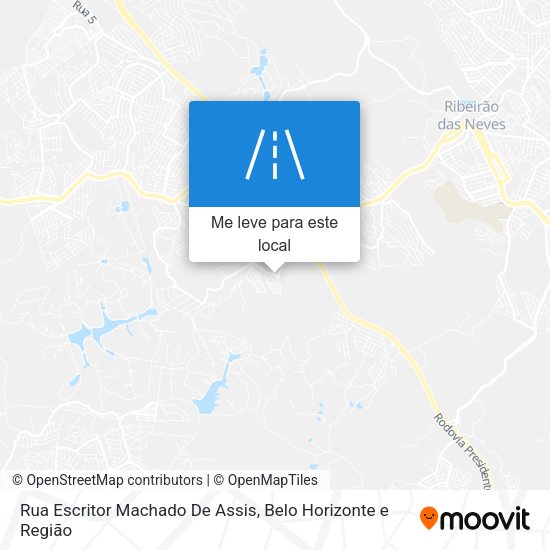 Rua Escritor Machado De Assis mapa