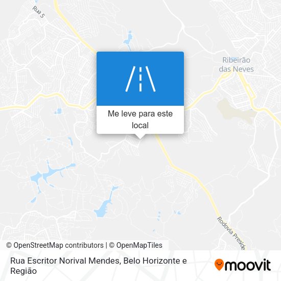 Rua Escritor Norival Mendes mapa