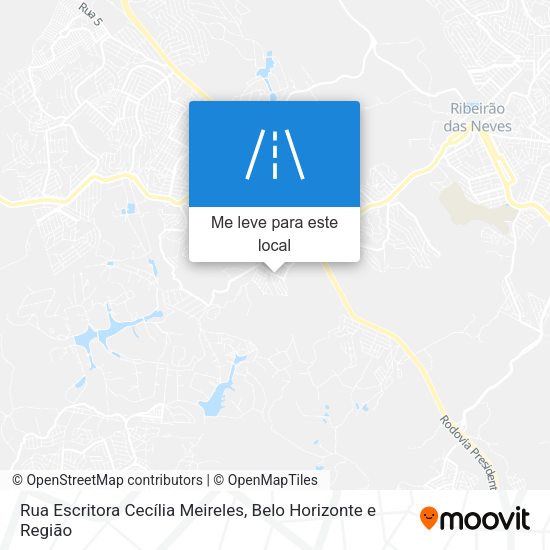 Rua Escritora Cecília Meireles mapa