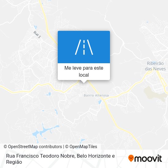 Rua Francisco Teodoro Nobre mapa