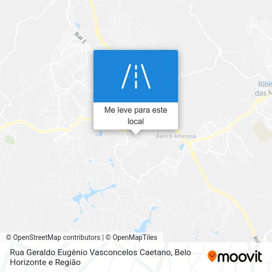 Rua Geraldo Eugênio Vasconcelos Caetano mapa