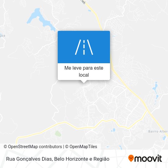 Rua Gonçalves Dias mapa