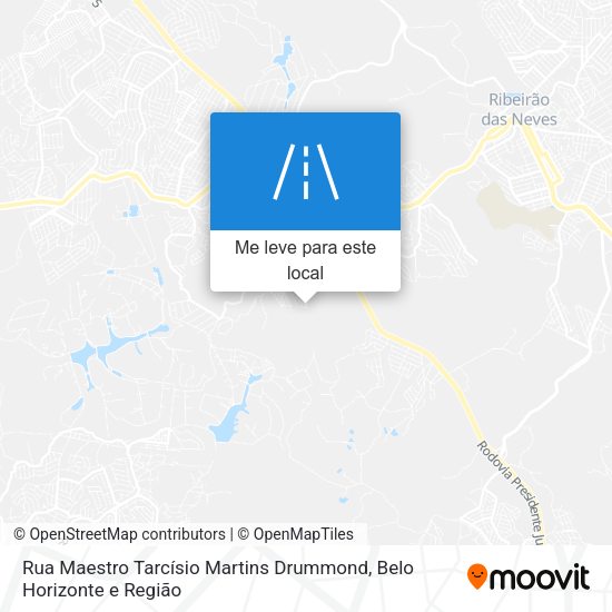 Rua Maestro Tarcísio Martins Drummond mapa