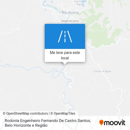 Rodovia Engenheiro Fernando De Castro Santos mapa