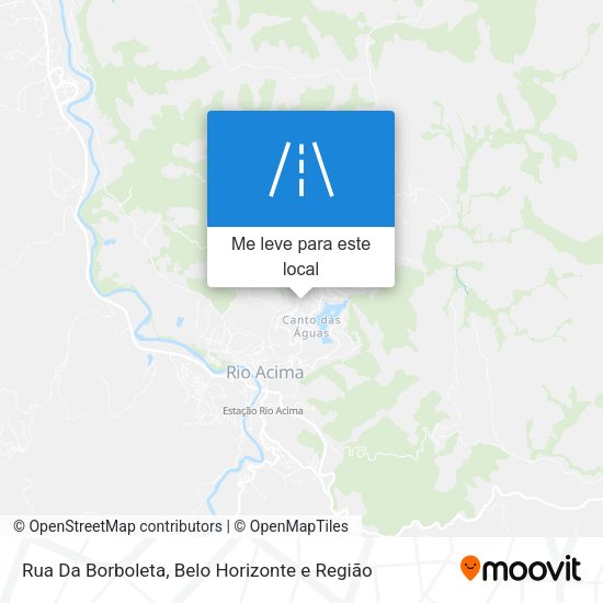 Rua Da Borboleta mapa