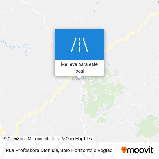 Rua Professora Dionísia mapa