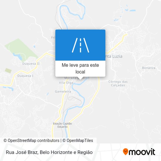 Rua José Braz mapa