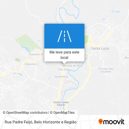 Rua Padre Feijó mapa