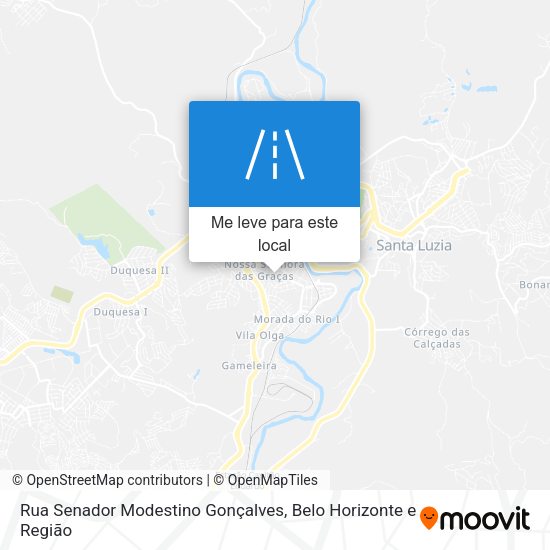 Rua Senador Modestino Gonçalves mapa