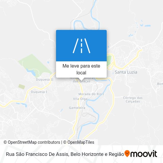 Rua São Francisco De Assis mapa
