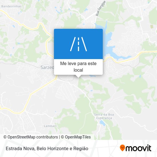 Estrada Nova mapa