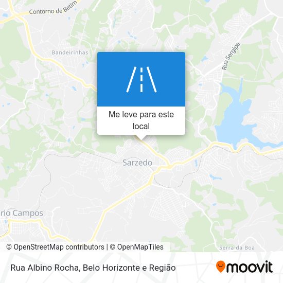 Rua Albino Rocha mapa