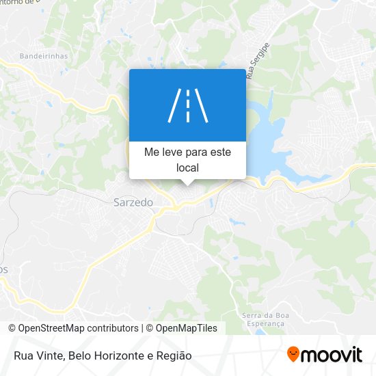 Rua Vinte mapa