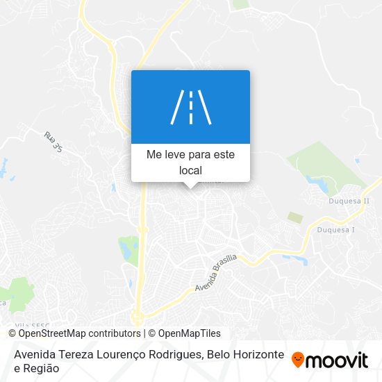 Avenida Tereza Lourenço Rodrigues mapa