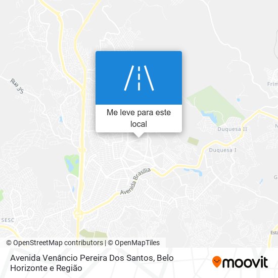 Avenida Venâncio Pereira Dos Santos mapa