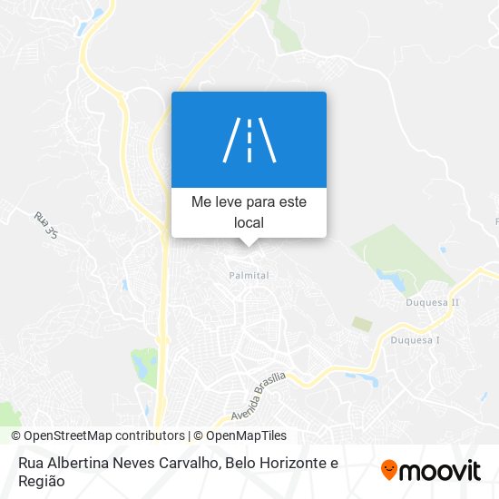Rua Albertina Neves Carvalho mapa