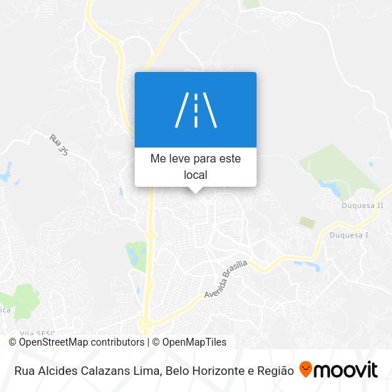 Rua Alcides Calazans Lima mapa