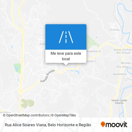 Rua Alice Soares Viana mapa