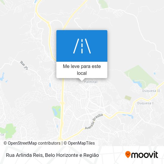Rua Arlinda Reis mapa