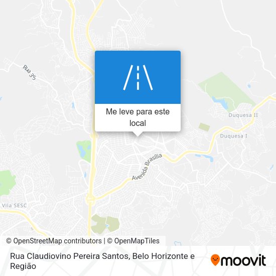 Rua Claudiovino Pereira Santos mapa