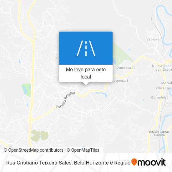 Rua Cristiano Teixeira Sales mapa