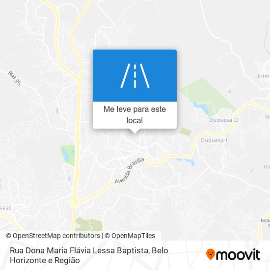 Rua Dona Maria Flávia Lessa Baptista mapa