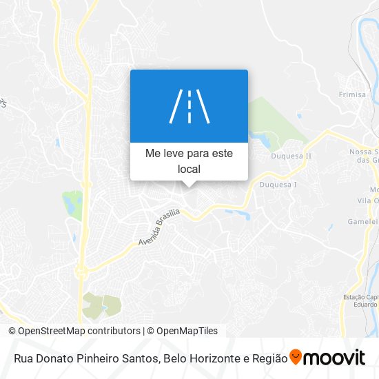 Rua Donato Pinheiro Santos mapa