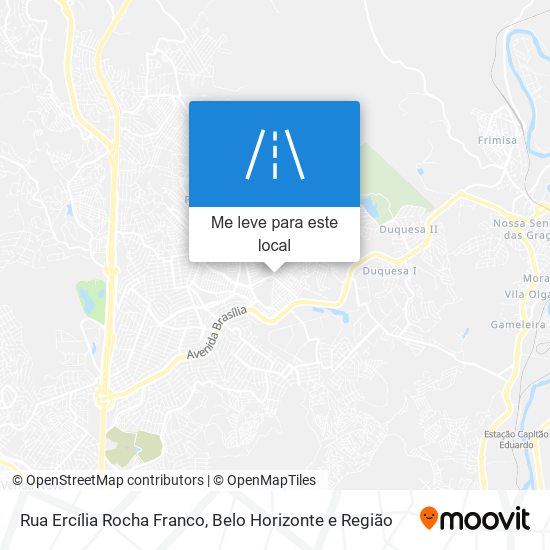 Rua Ercília Rocha Franco mapa