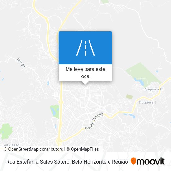 Rua Estefânia Sales Sotero mapa