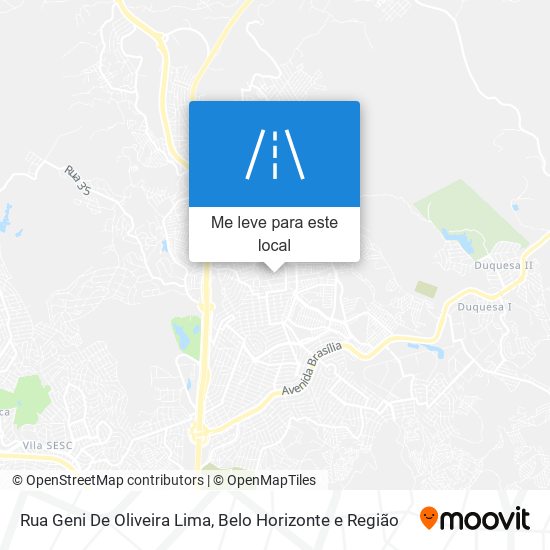 Rua Geni De Oliveira Lima mapa