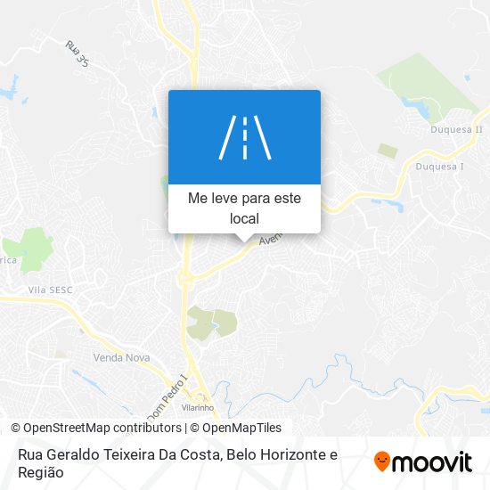 Rua Geraldo Teixeira Da Costa mapa