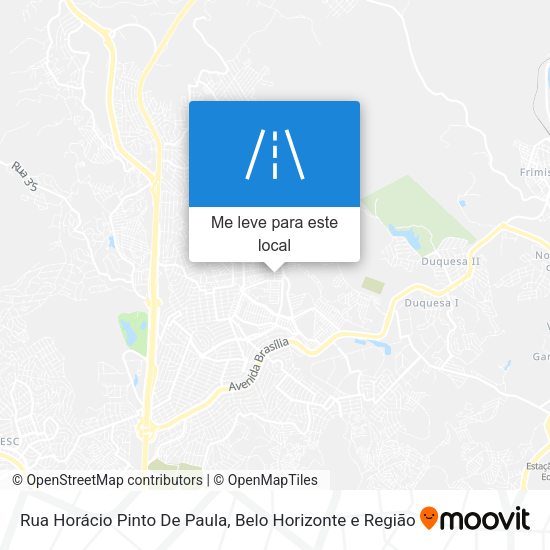 Rua Horácio Pinto De Paula mapa