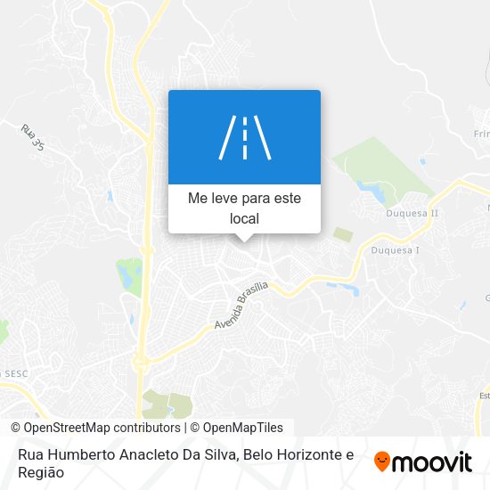 Rua Humberto Anacleto Da Silva mapa